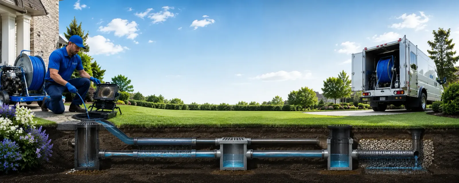 Outdoor drain cleaning information for Portland, CT